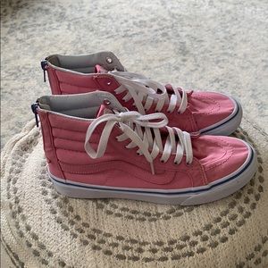 Pink high top vans